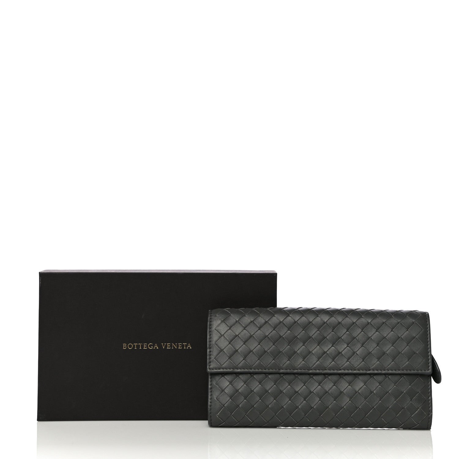 Bottega Veneta Nappa Intrecciato Continental Wallet Grey 12 of 12