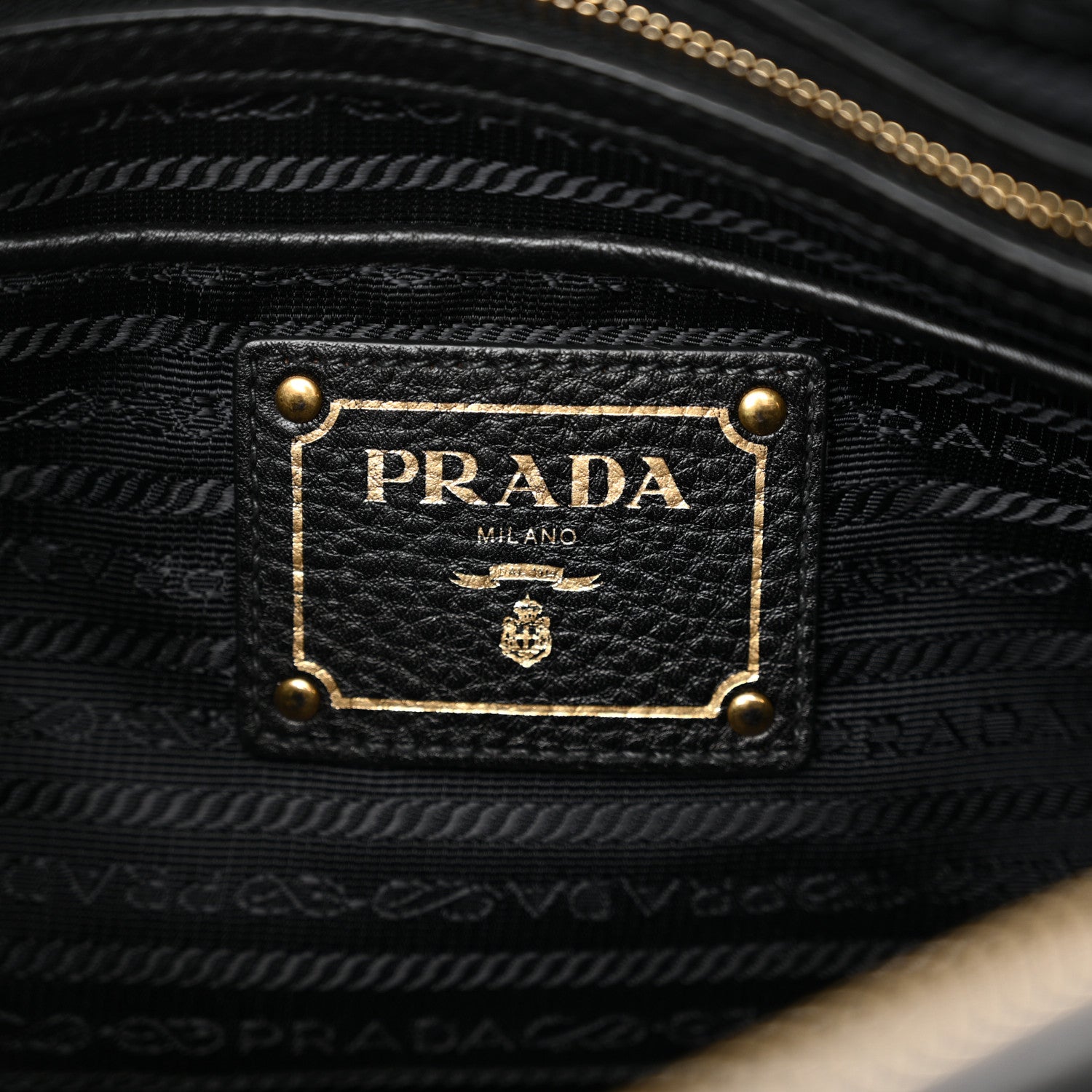 Prada Tessuto Nylon Vitello Daino Shopping Satchel Black 6 of 10