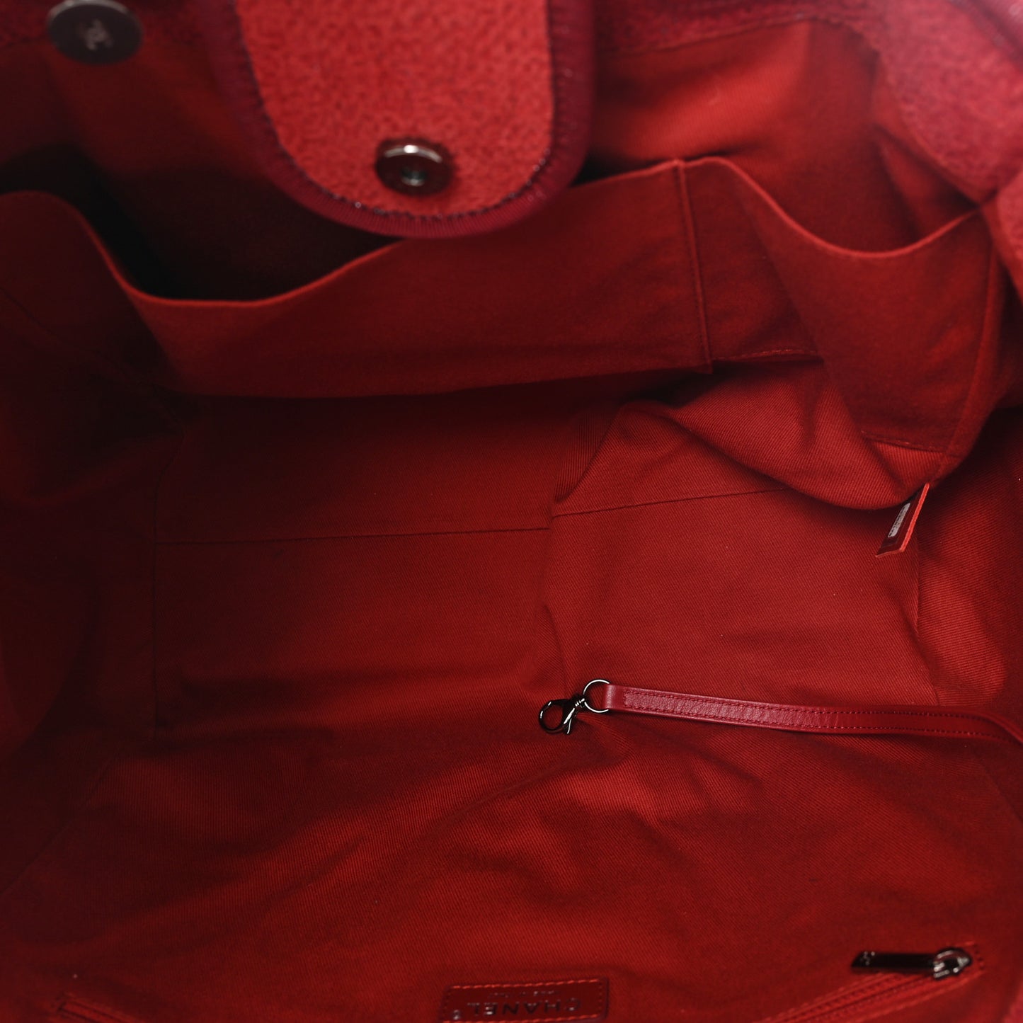 Lurex Boucle Medium Deauville Tote Red