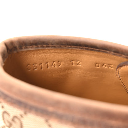 Gucci Garrett Calfskin Monogram Mens Ala Boots 12 Beige Ebony Cuir 8 of 9