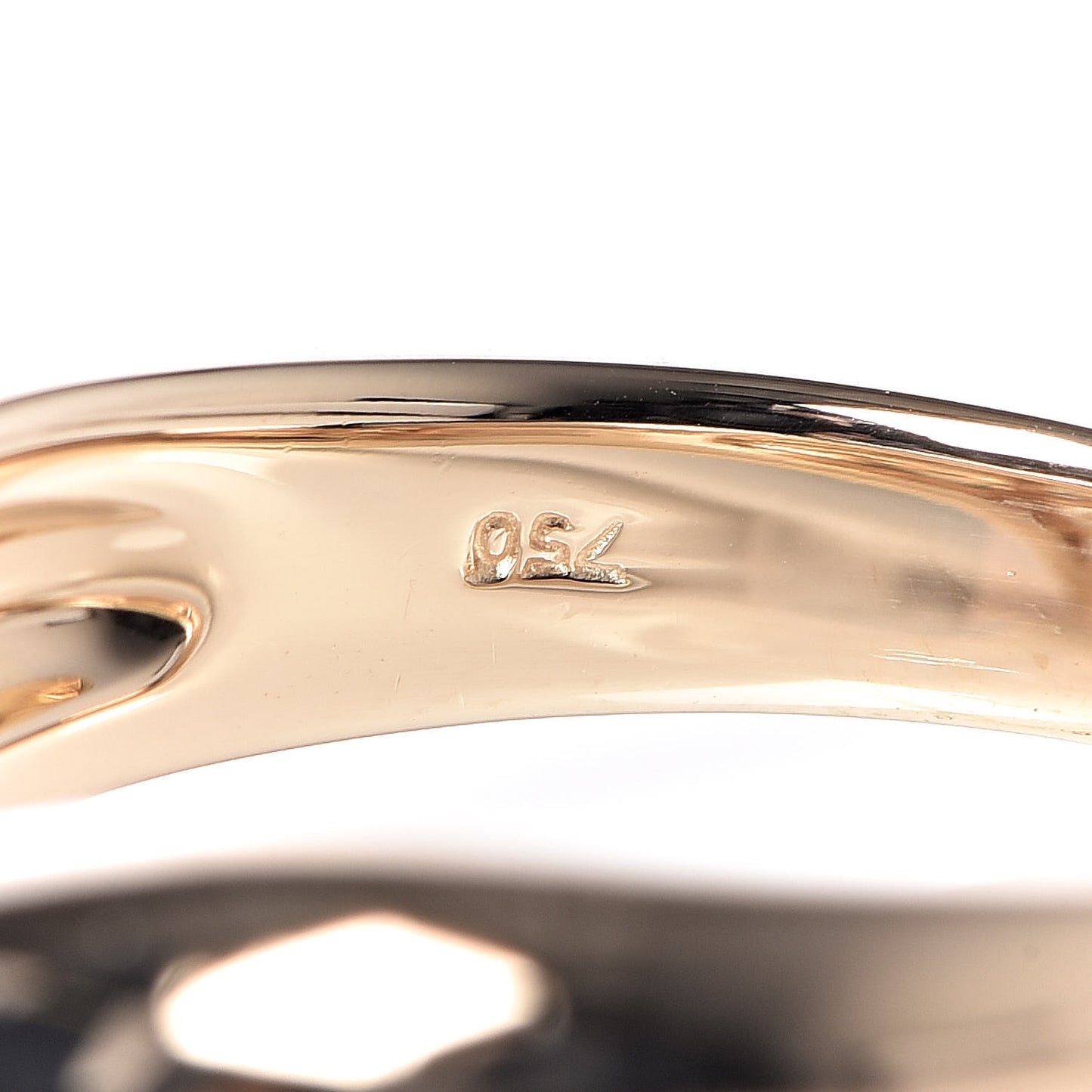 18K Yellow Gold Diamond Heart Ring 50 5.5