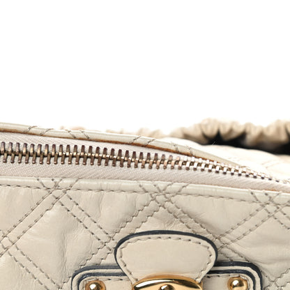 Marc Jacobs Calfskin Quilted Julianne Shoulder Bag Milk 12 of 14