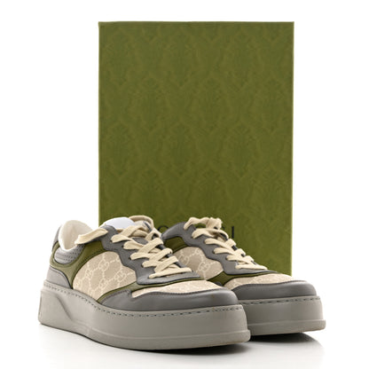 Gucci GG Supreme Mens Platform Sneaker 9 Grey Beige 8 of 8