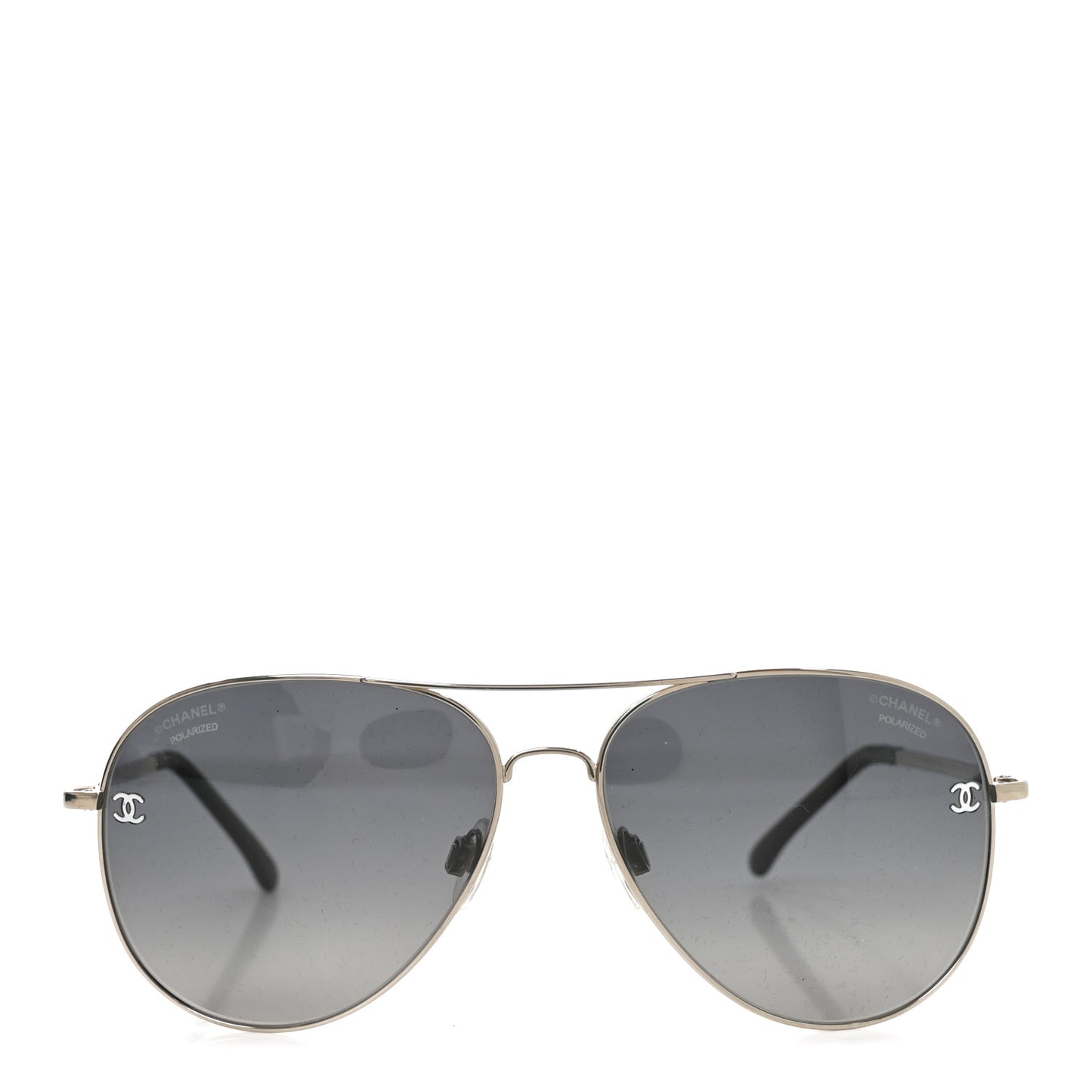 Metal Aviator CC Sunglasses 4189-T-Q Black