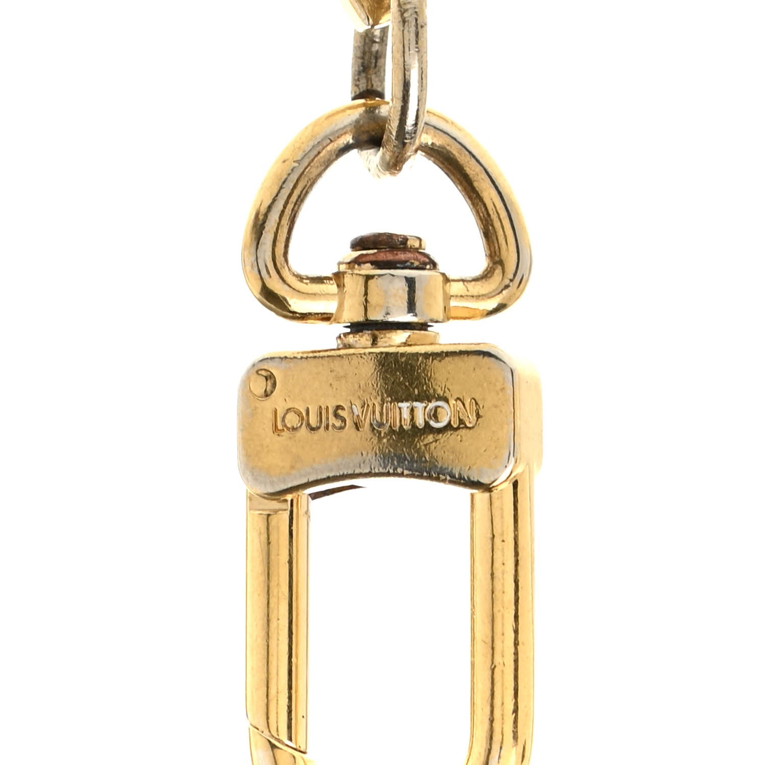 Louis Vuitton Travel Chain Extender Key Ring Gold 3 of 4