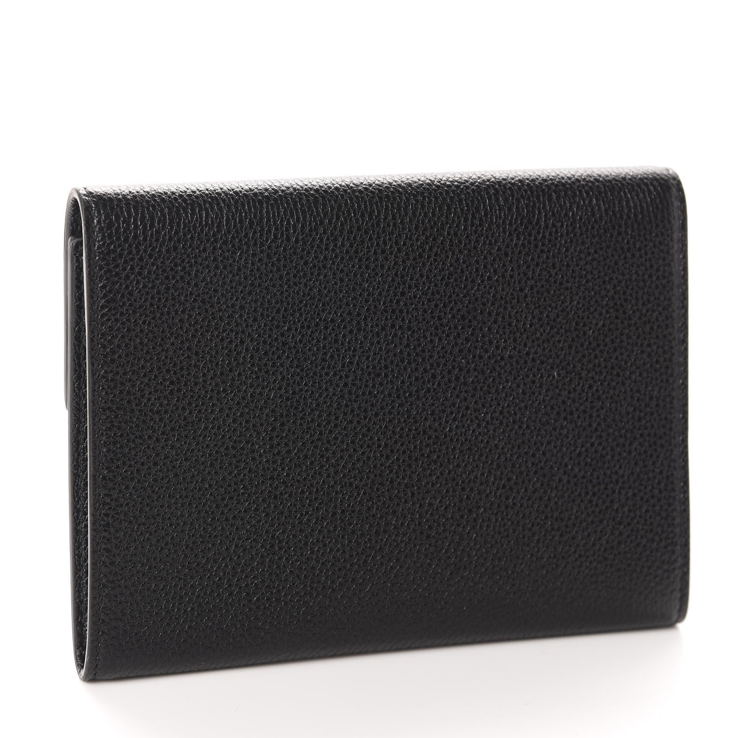 Gucci Grainy Calfskin Zumi Flap Card Case Black 3 of 8