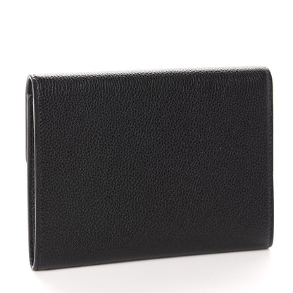 Gucci Grainy Calfskin Zumi Flap Card Case Black 3 of 8