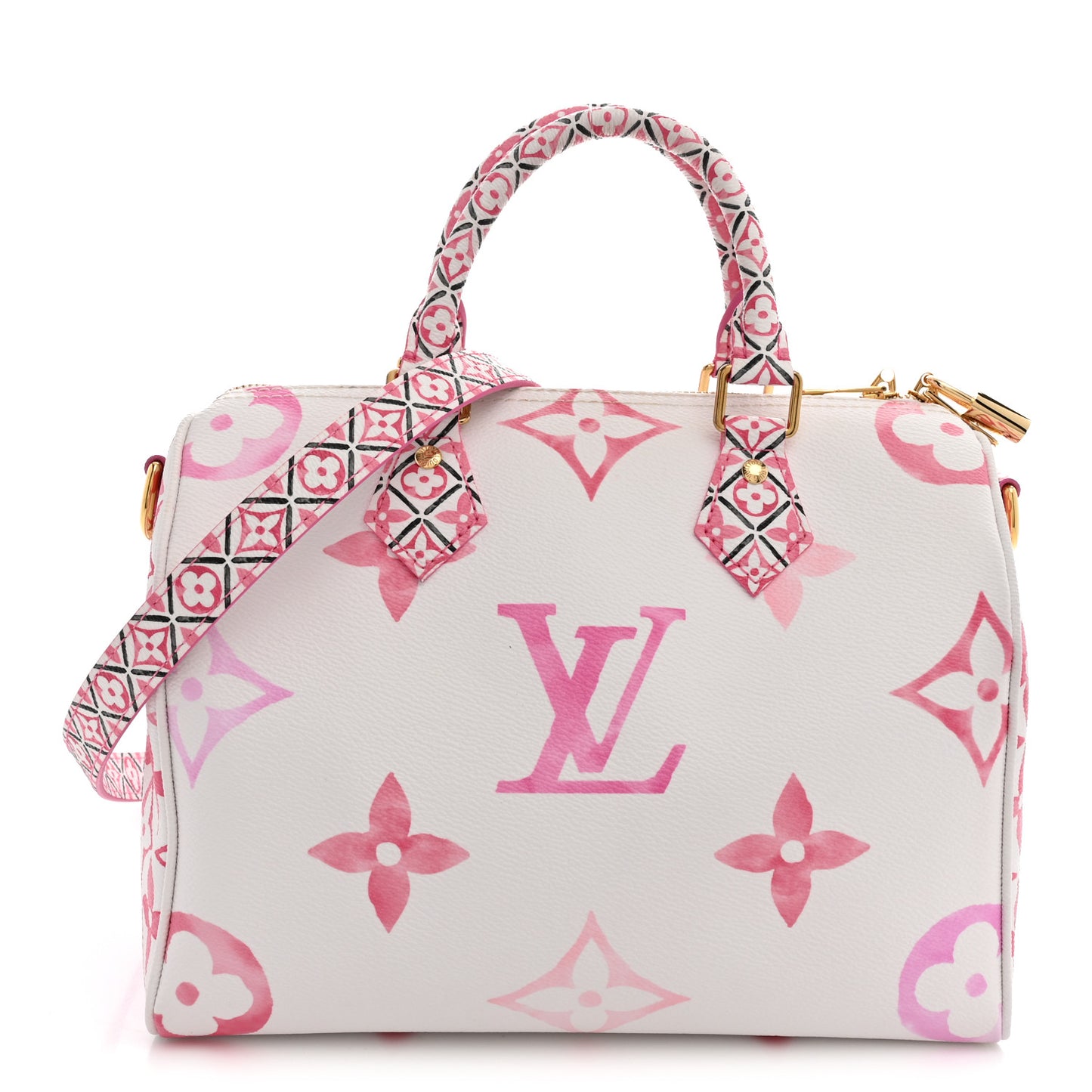 Monogram Giant By The Pool 2.0 Speedy Bandouliere 25 Rose