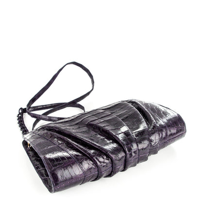 Nancy Gonzalez Crocodile Clutch Purple 4 of 6