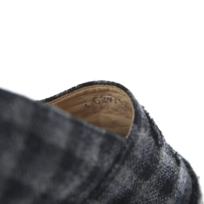 Chanel Flannel CC Espadrilles 36 Dark Grey Black 8 of 8