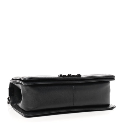 Chanel Caviar Quilted Medium Boy Flap So Black 4 of 9