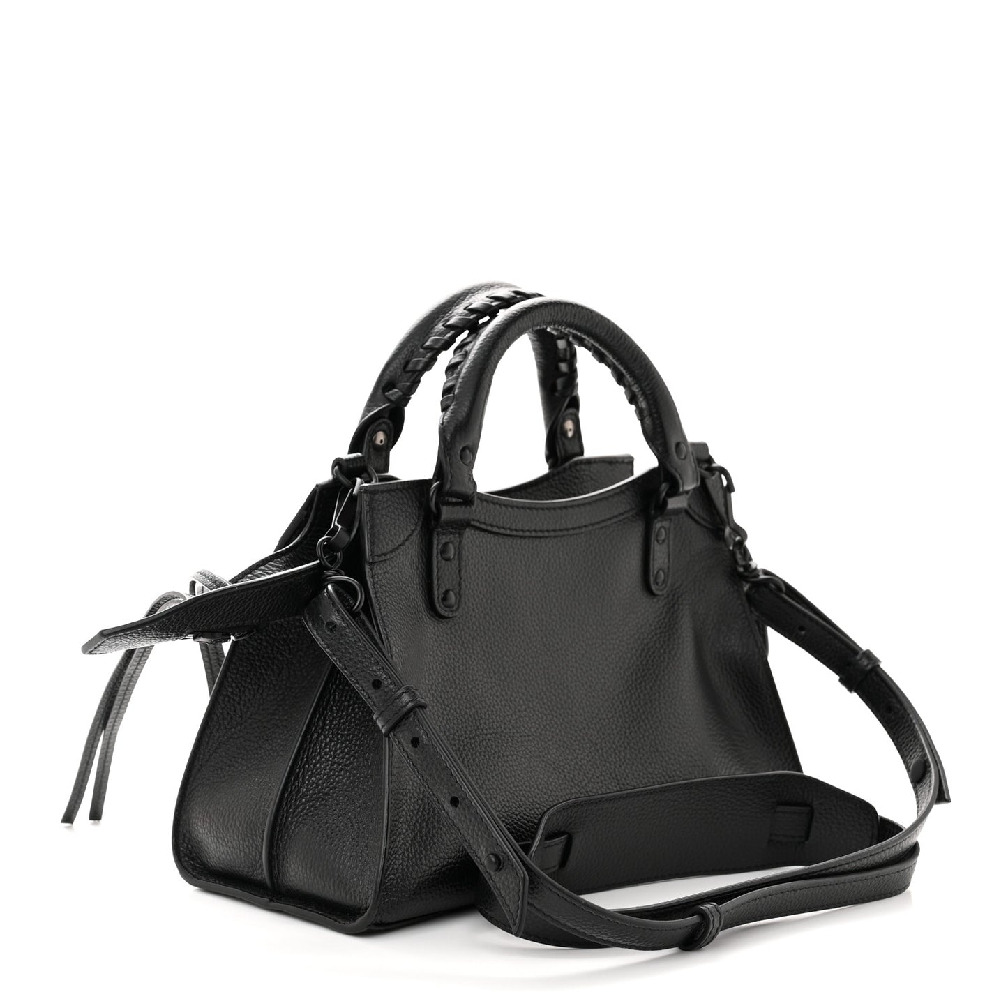 Grained Calfskin Neo Classic Black Hardware XS City Black