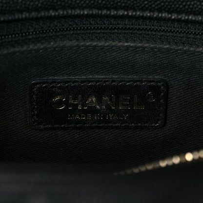 Chanel Caviar Lizard Embossed Quilted Small Coco Handle Flap Black 6 of 9