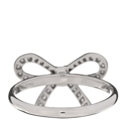 Tiffany Platinum Diamond Bow Ring 51 5.75 3 of 5
