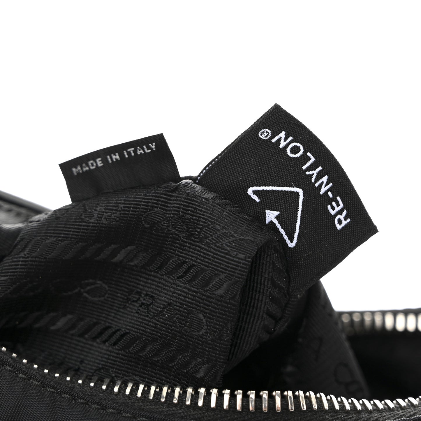 Tessuto Nylon Saffiano Mini Re-Edition 2005 Bag Black