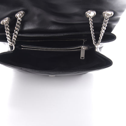 Saint Laurent Calfskin Y Quilted Monogram Medium Loulou Chain Satchel Black 5 of 15