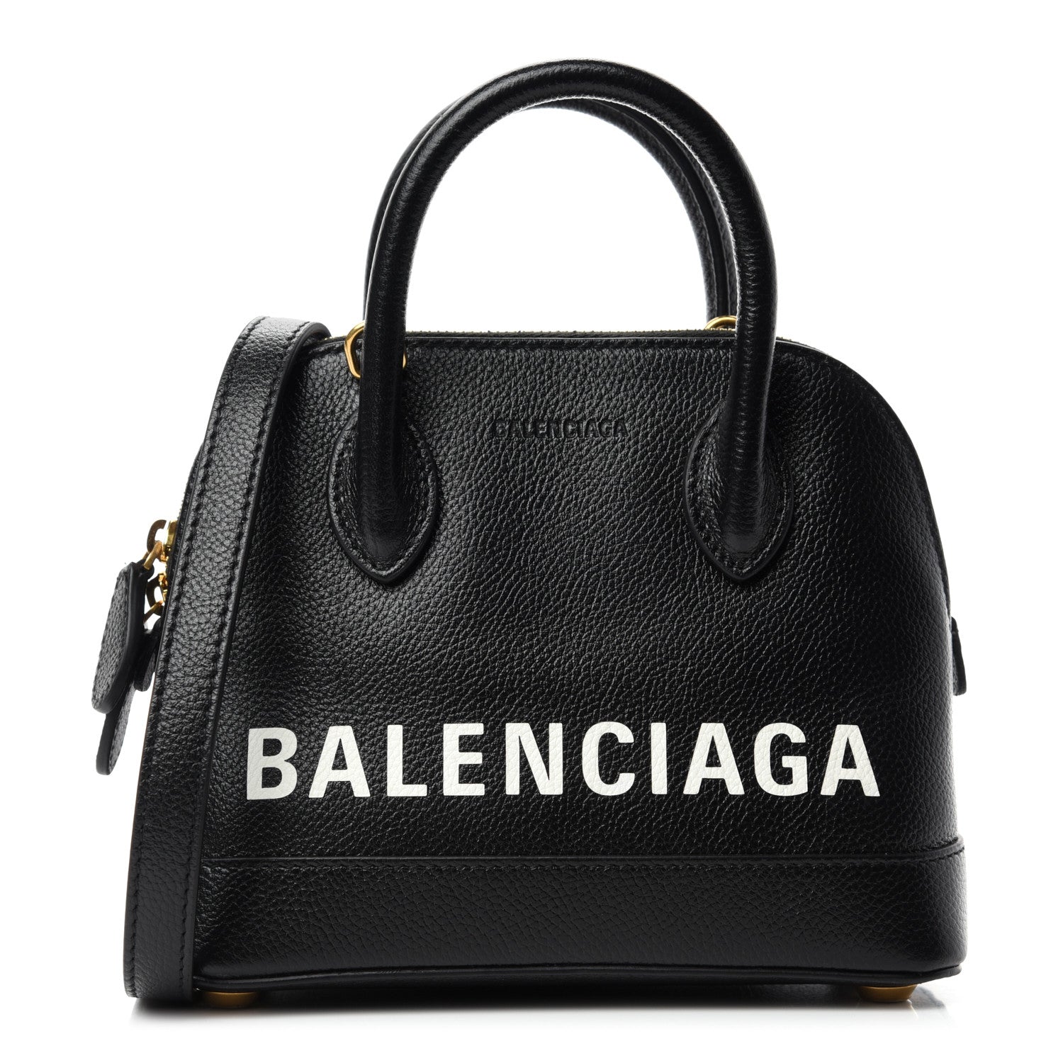 Balenciaga Grained Calfskin XXS Ville Top Handle Bag Black 1 of 9