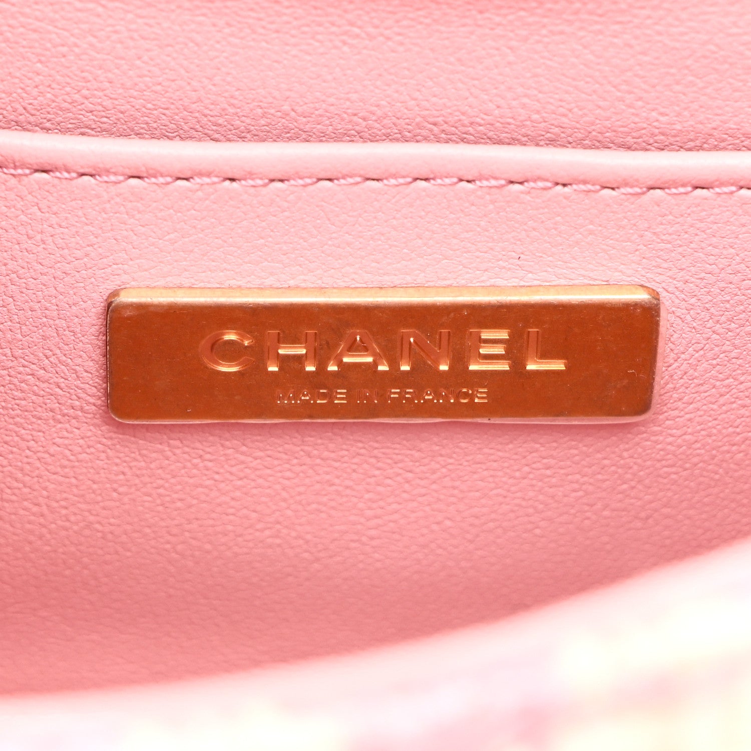 Chanel Tweed Handle Crush Top Handle Flap Bag Pink Ecru 1672287