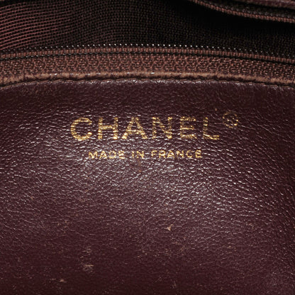 Chanel Caviar Medallion CC Tote Dark Brown 6 of 7