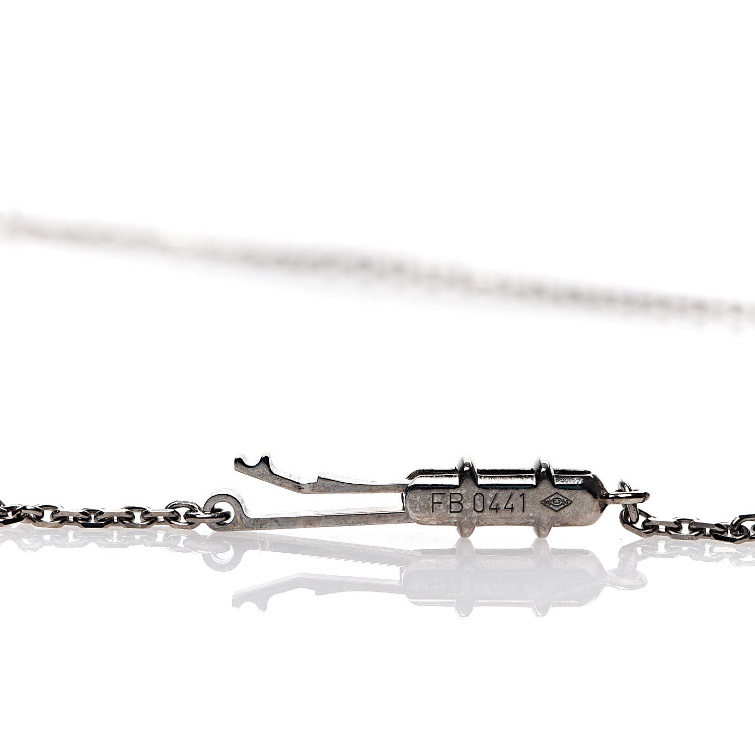 Cartier 18K White Gold Medium Hearts and Symbols Necklace 6 of 6