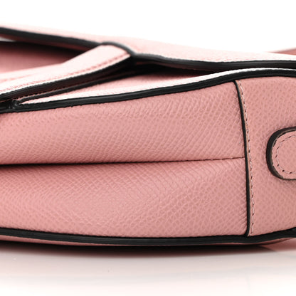 Christian Dior Grained Calfskin Mini Saddle Bag With Strap Pink 10 of 13