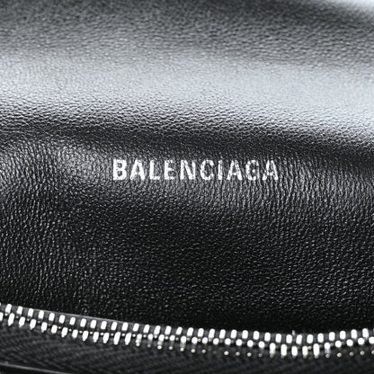 Balenciaga Crushed Calfskin Quilted Matte Black Hardware Medium Crush Chain Bag Black 7 of 9