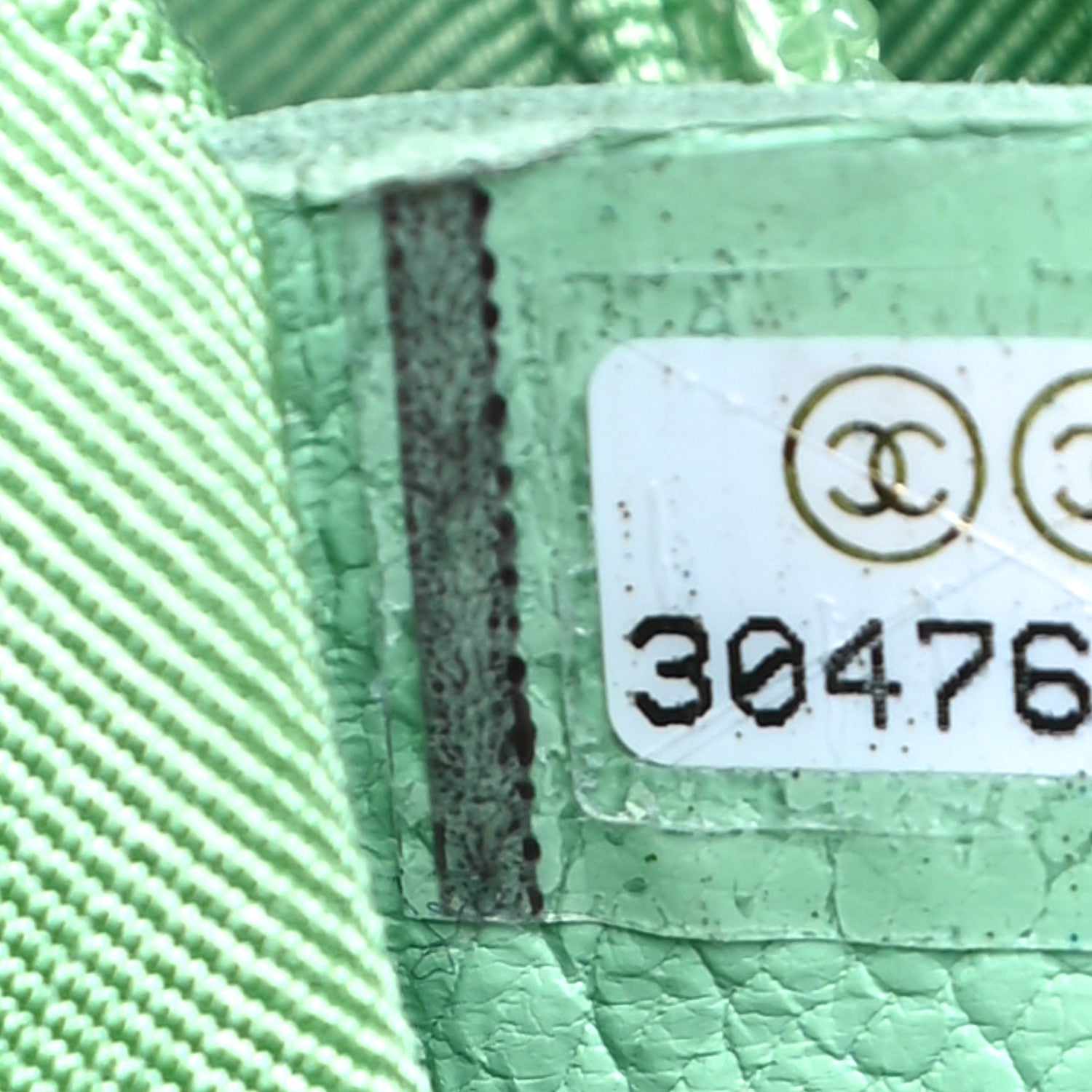 Chanel Goatskin Quilted Medium Chanel 19 Flap Light Green 7 of 16