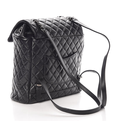 Chanel Calfskin Quilted Large Urban Spirit Backpack Black 3 of 10