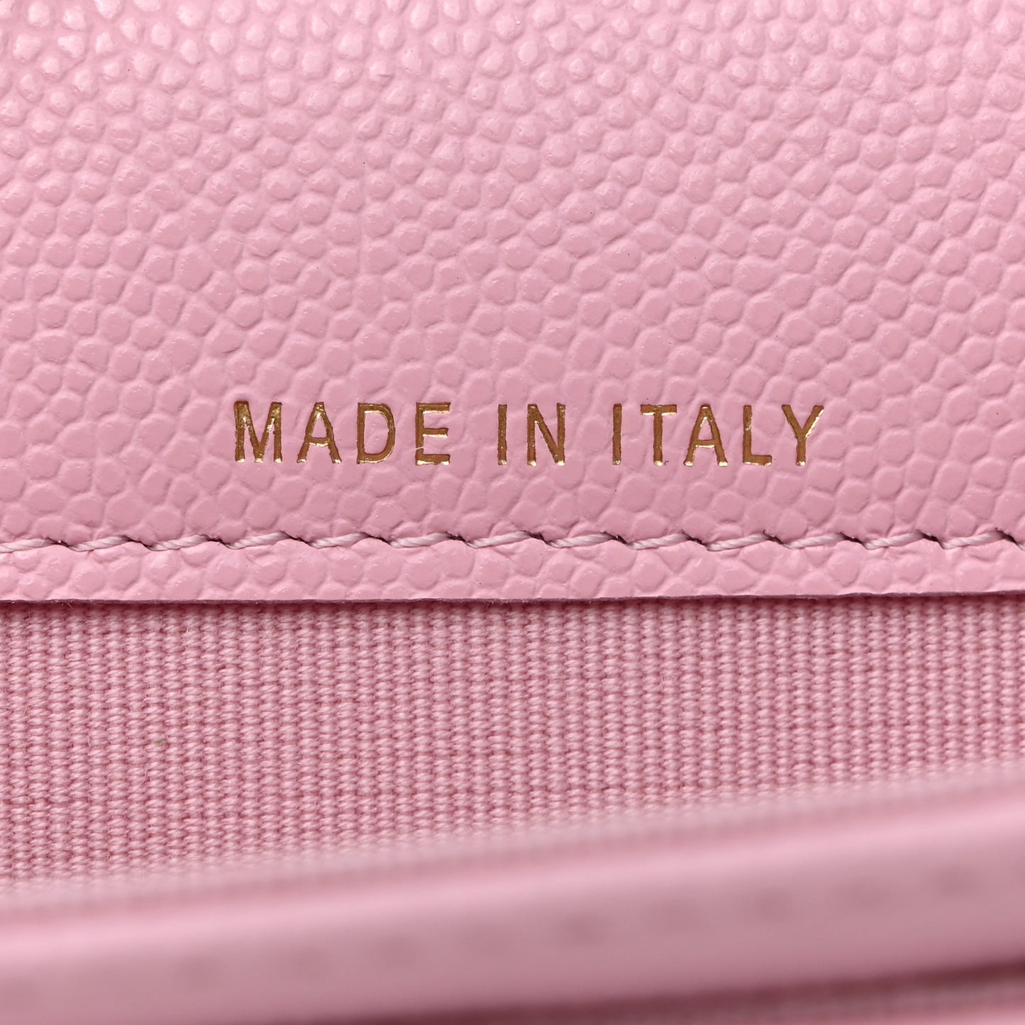 Caviar Quilted CC Flap Card Holder Pink