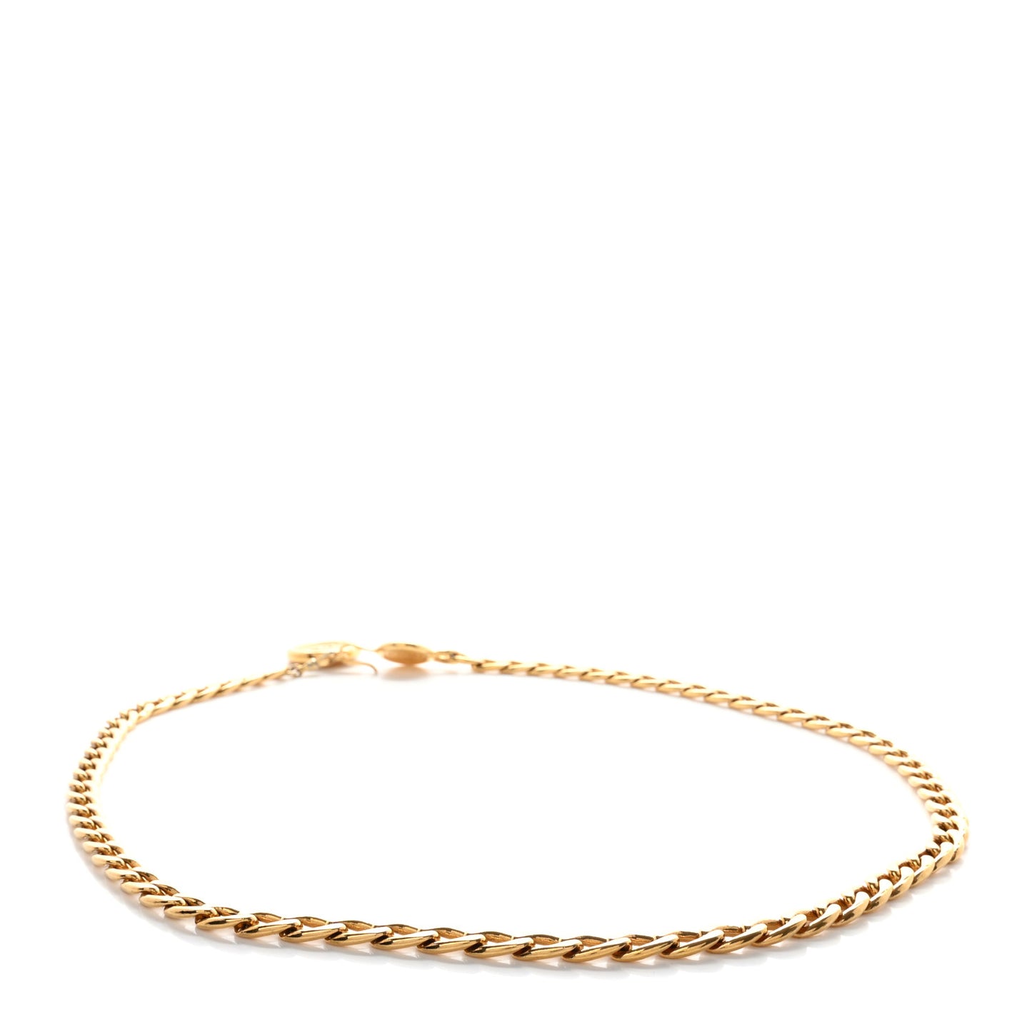 Metal Chain CC Medallion Belt Gold