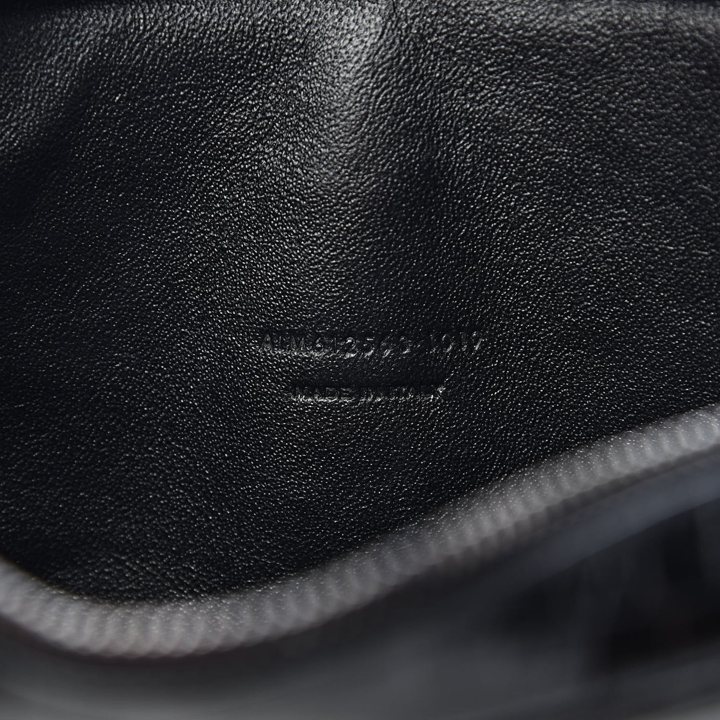 Calfskin Crocodile Embossed Monogram Mini Lou Camera Bag Black