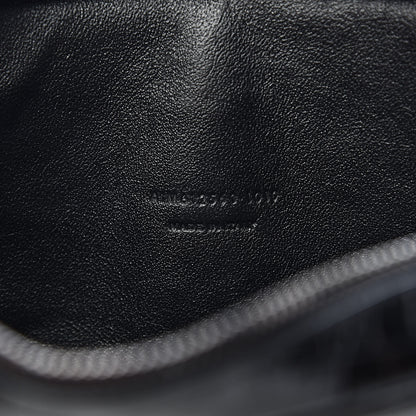 Saint Laurent Calfskin Crocodile Embossed Monogram Mini Lou Camera Bag Black 7 of 10
