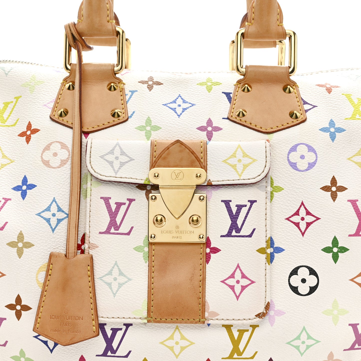 Monogram Multicolor Speedy 30 White