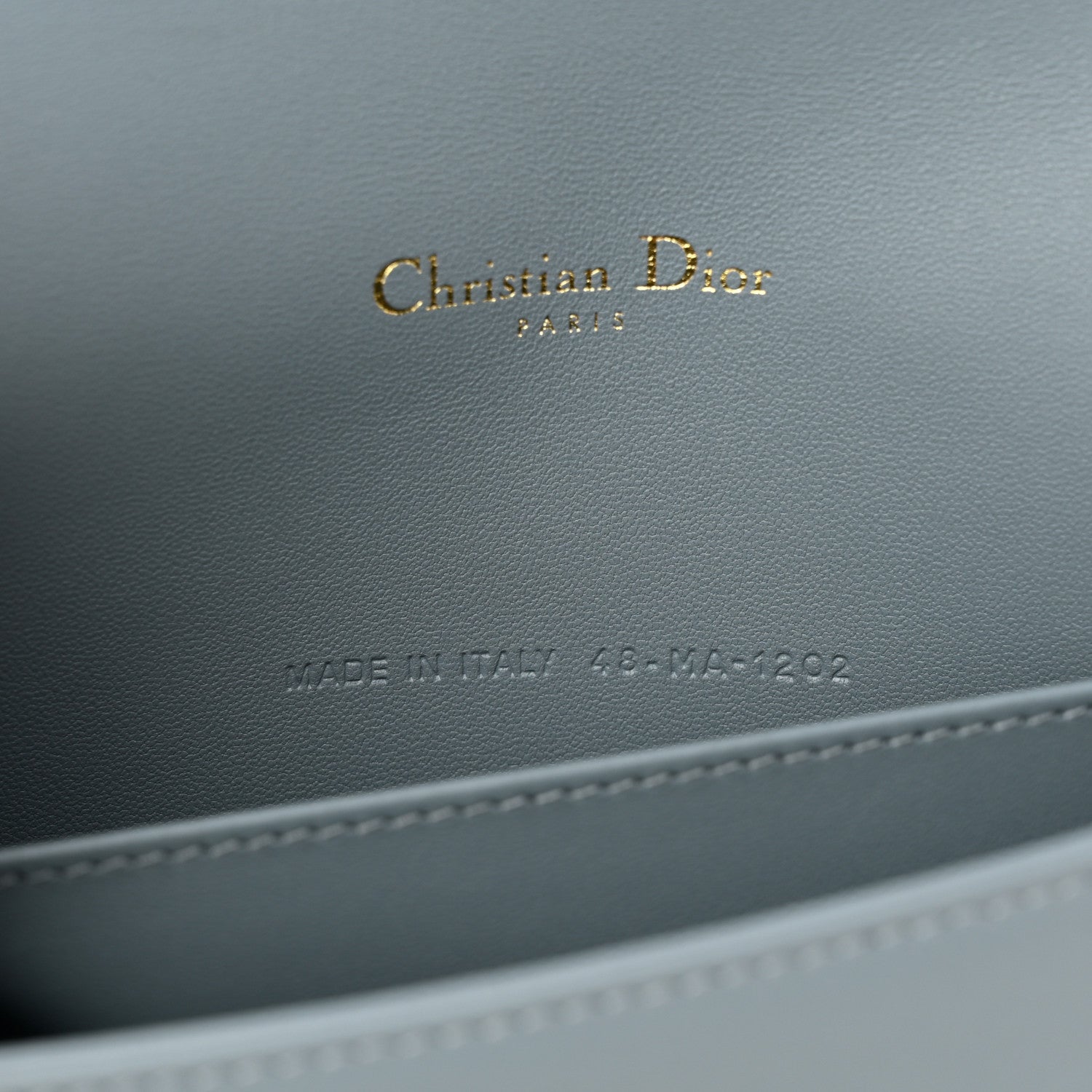 Christian Dior Lambskin Cannage Lady Dior Chain Wallet Cloud Blue 8 of 10