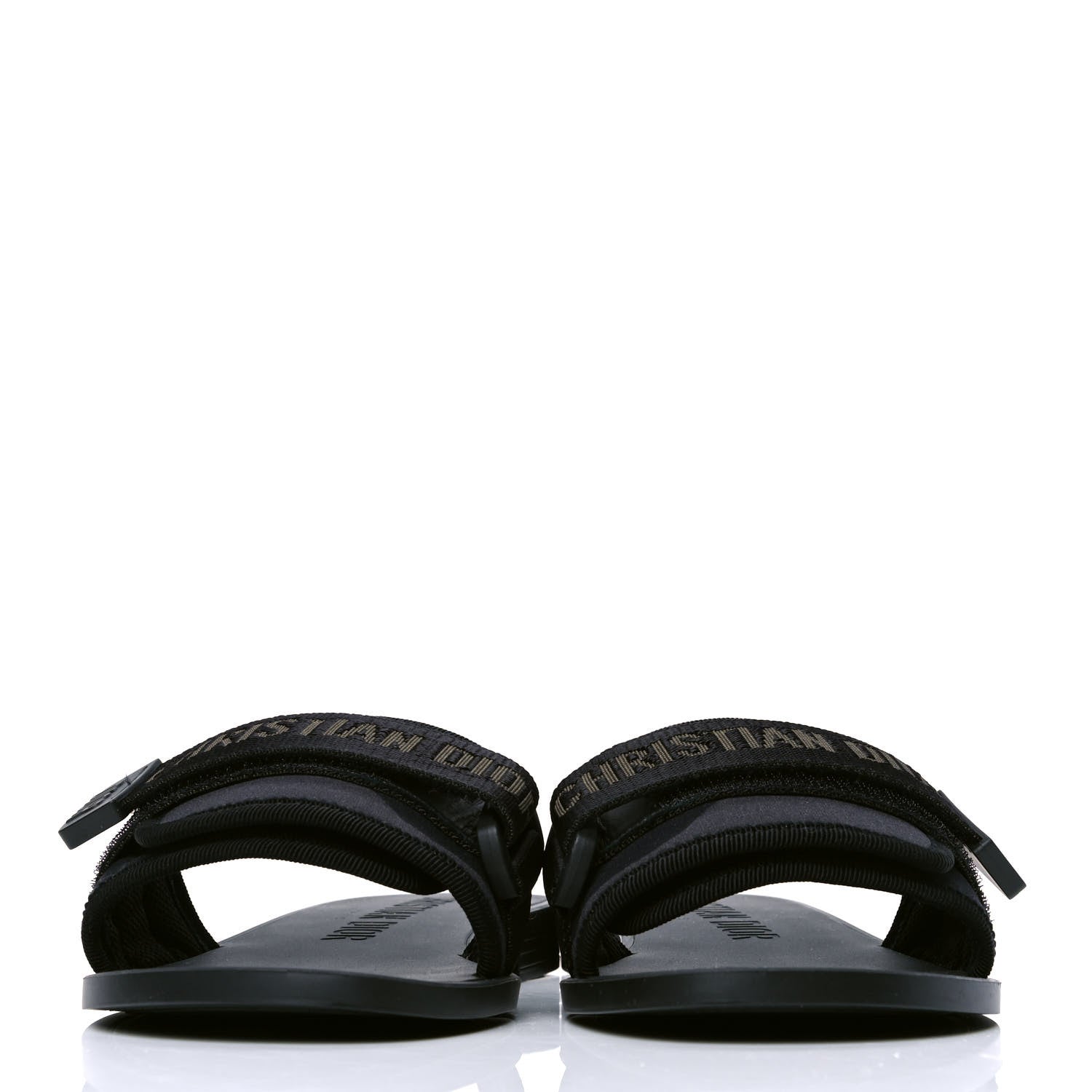 Christian Dior Technical Stretch Fabric Camouflage Dio(r)evolution Slide Sandals 35 Deep Blue 2 of 5