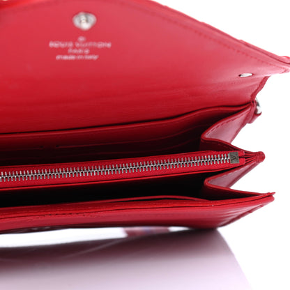 Louis Vuitton Calfskin New Wave Long Wallet Rouge 4 of 4