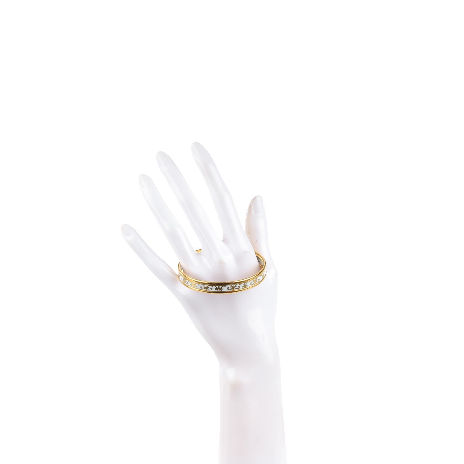 Hermes Enamel Printed Narrow Balcons Du Guadalquivir Bracelet 65 2 of 5