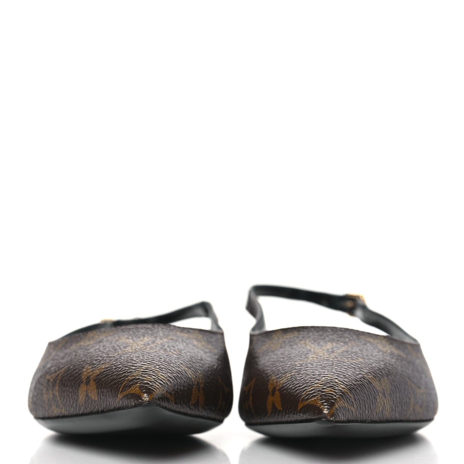 Louis Vuitton Patent Monogram Cherie Slingback Ballerina Flats 36 2 of 8