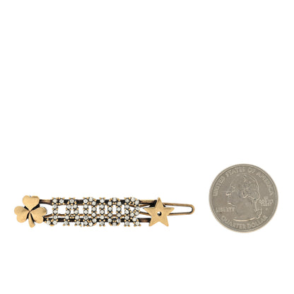 Christian Dior Crystal J'Adior Star Clover Barrette 2 of 3