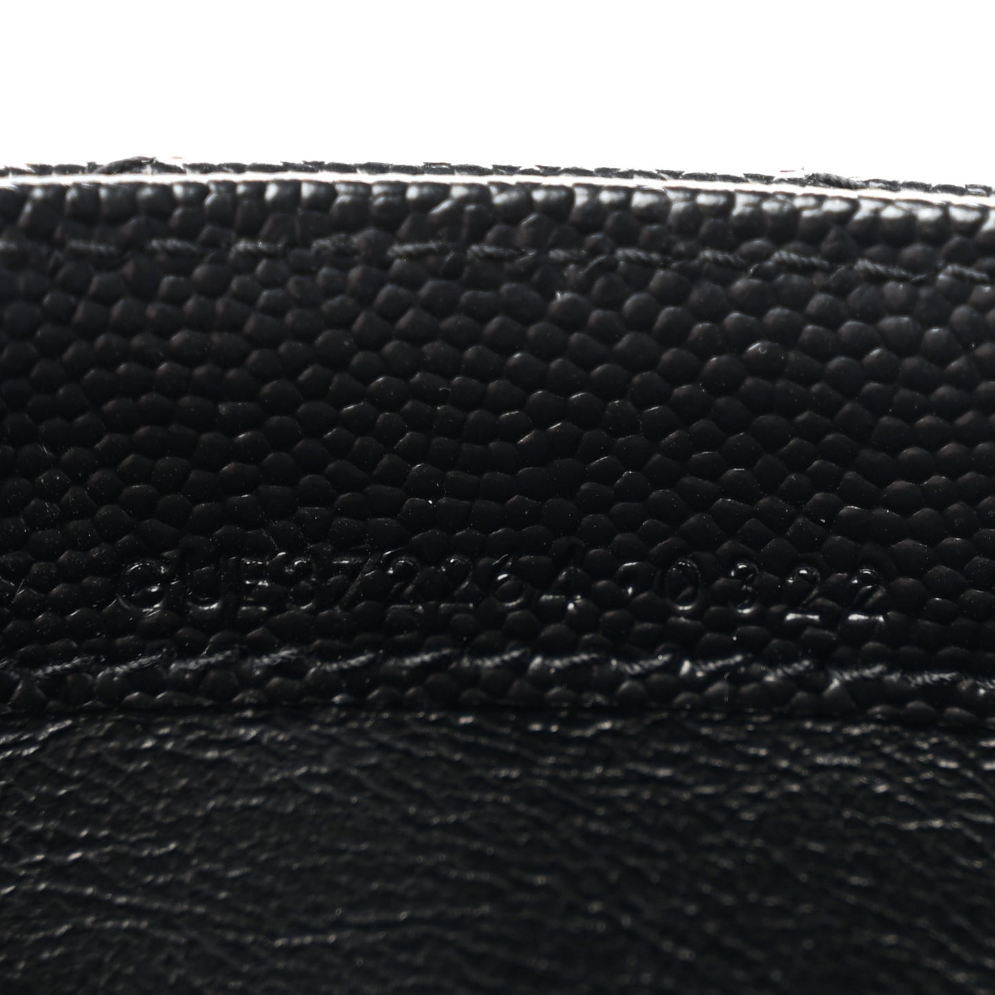 Grain De Poudre Matelasse Chevron Monogram Flap Wallet Black