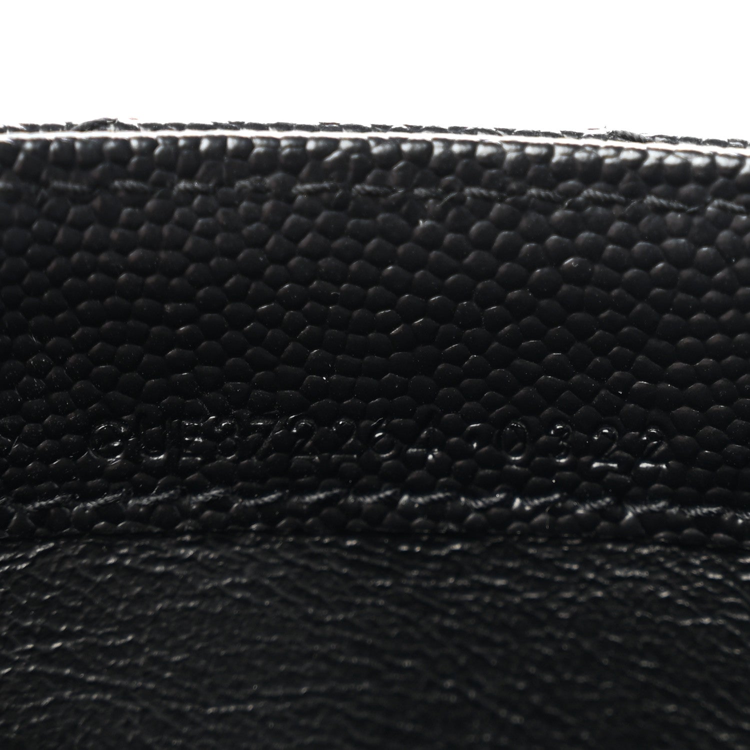 Saint Laurent Grain De Poudre Matelasse Chevron Monogram Flap Wallet Black 7 of 10