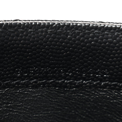 Saint Laurent Grain De Poudre Matelasse Chevron Monogram Flap Wallet Black 7 of 10
