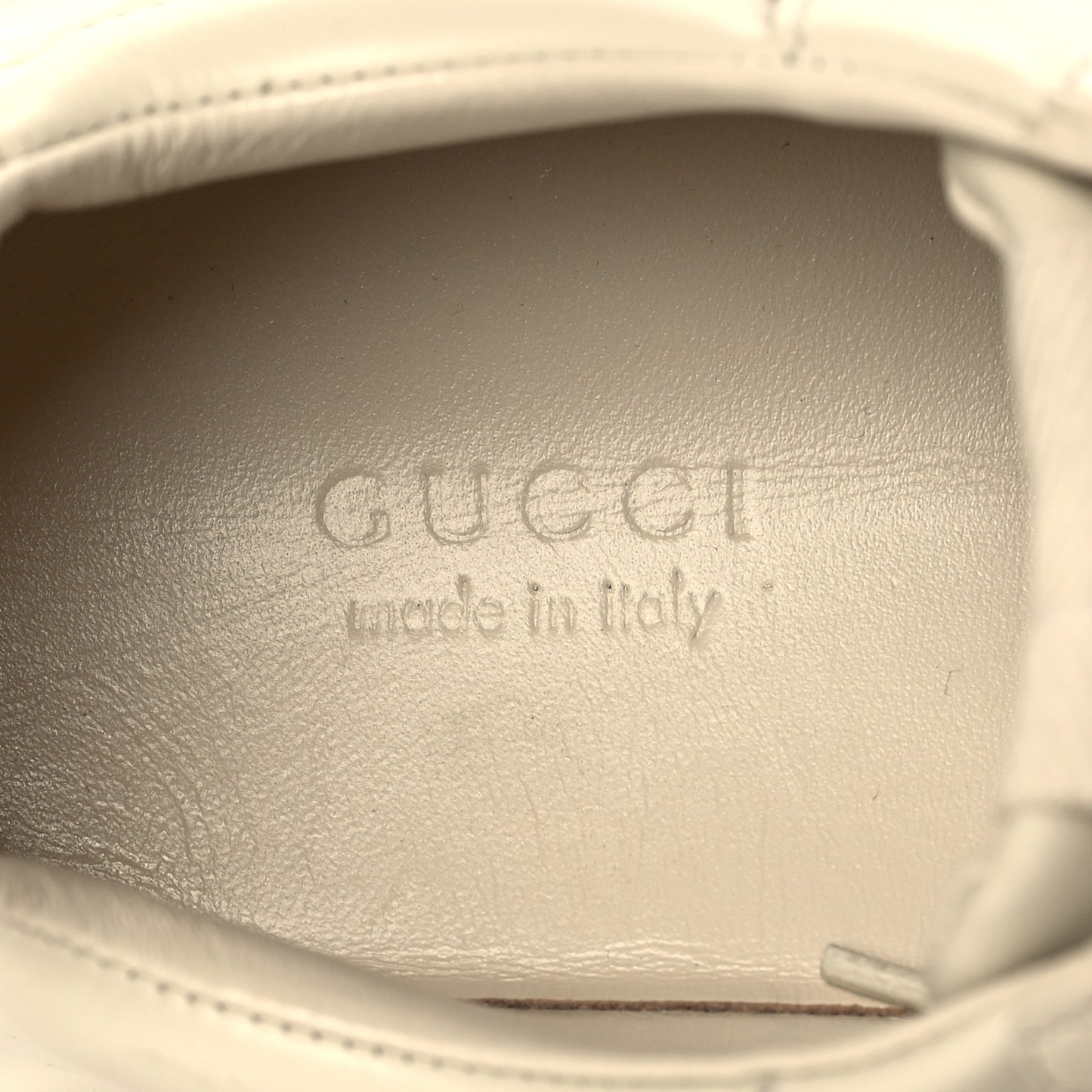 Calfskin Logo Womens Rhyton Sneakers 38 Ivory