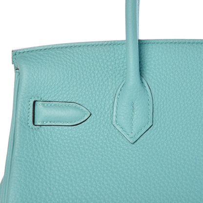 Hermes Togo Birkin 30 Bleu Atoll 28 of 30