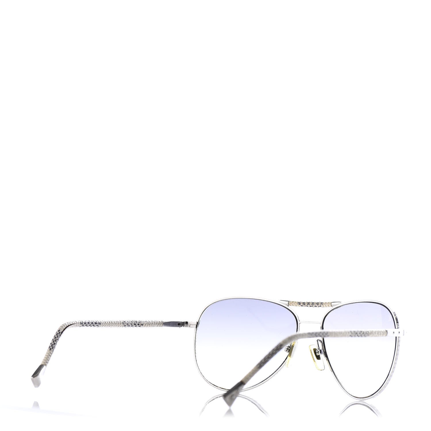 Louis Vuitton Damier Azur Conspiration Pilote Aviator Sunglasses Z0203U 4 of 9