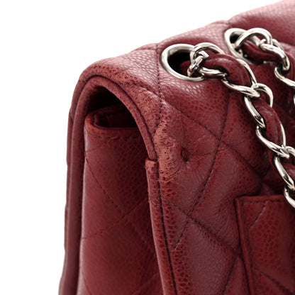 Chanel Caviar Quilted Jumbo Single Flap Red 11 of 13