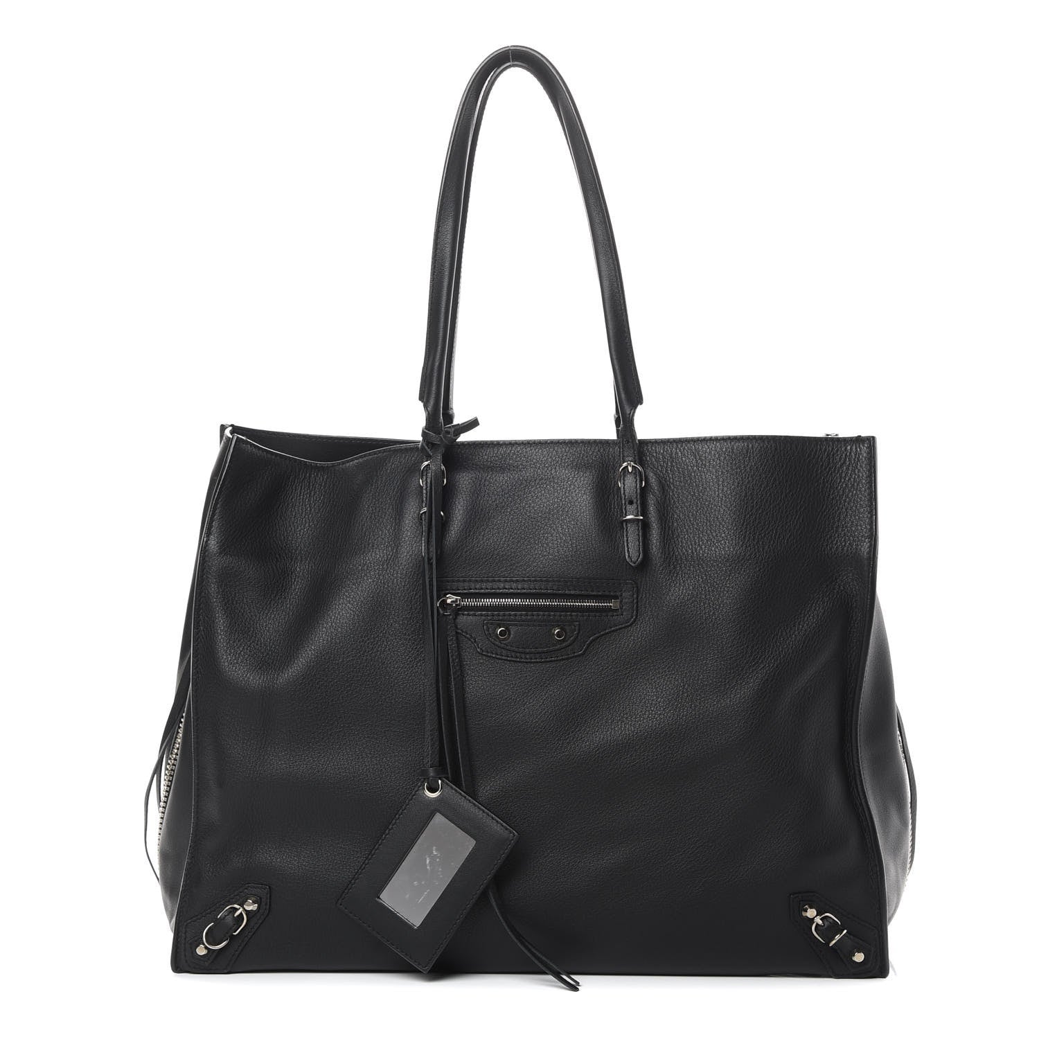 Balenciaga Supple Calfskin Papier A4 Zip Around Tote Black 1 of 11