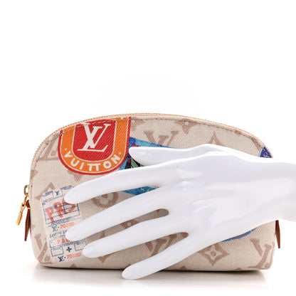 Louis Vuitton Monogram Flight Mode Cosmetic Pouch Dune 2 of 8