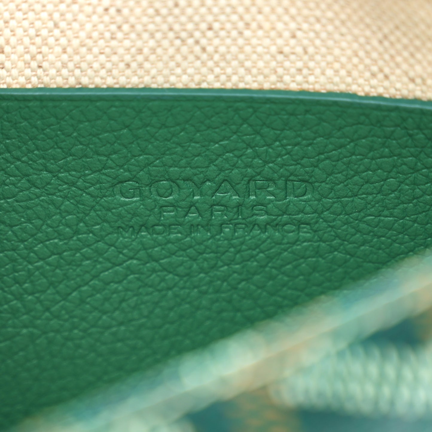 Goyardine Plumet Wallet Clutch Green