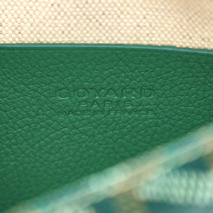 Goyard Goyardine Plumet Wallet Clutch Green 6 of 10